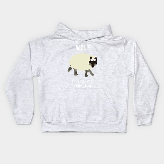 A Wolf in Sheep's Clothing Kids Hoodie by awcheung2